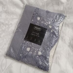 Cotton Bed Skirt With Lace